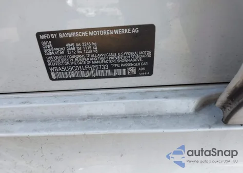 2020 BMW 3 Series M340I xDrive z USA, uszkodzony, nr VIN WBA5U9C01LFH25733